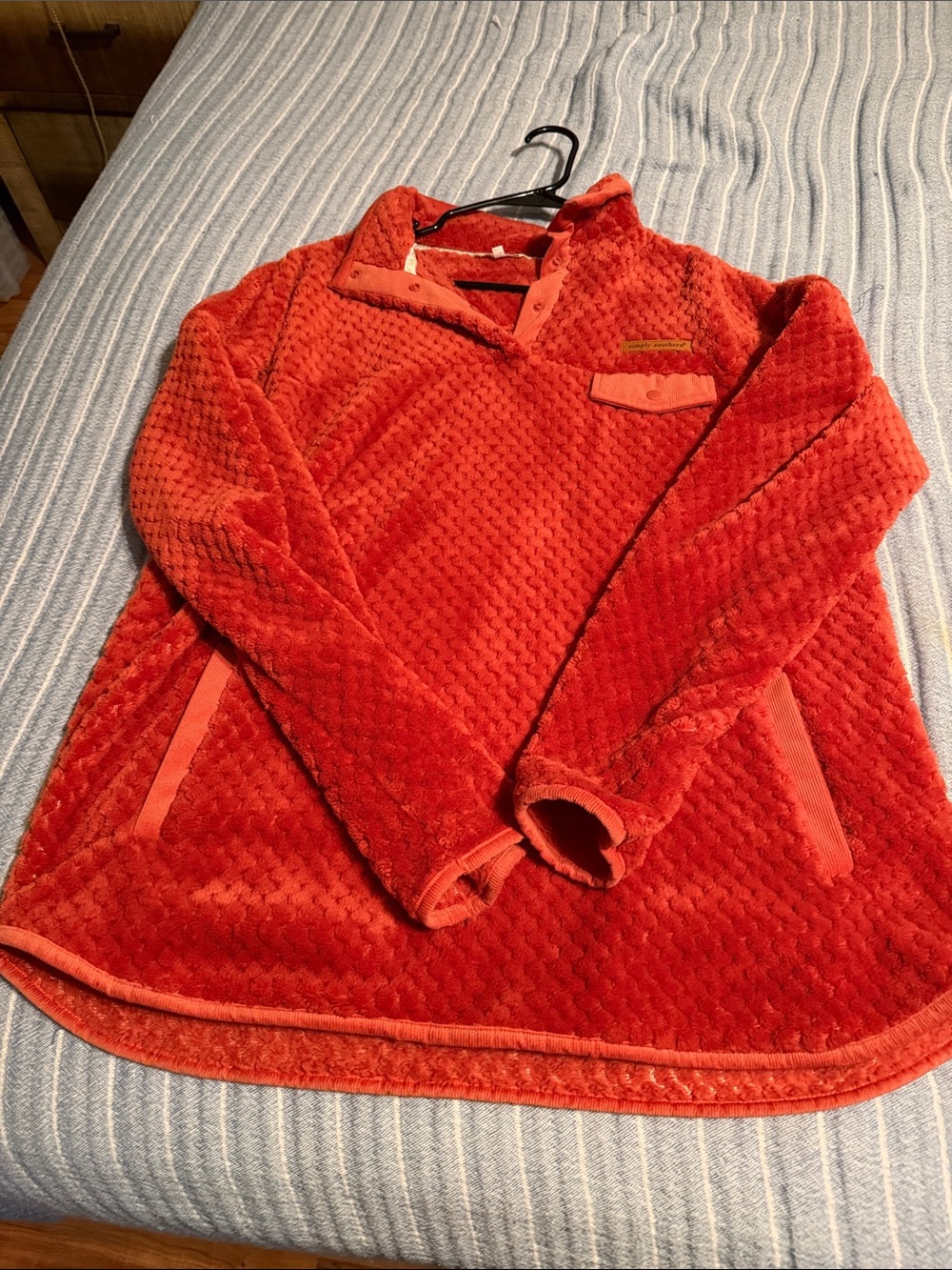 Simply Southern Red Plush Pullover Sweater Vest